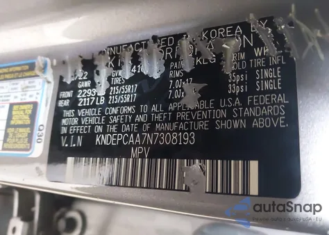 2022 Kia Seltos Lx z USA, uszkodzony, nr VIN KNDEPCAA7N7308193